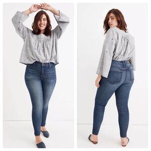 NWOT Madewell high rise skinny blue jeans - size 24W